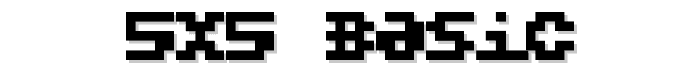 5X5 Basic font